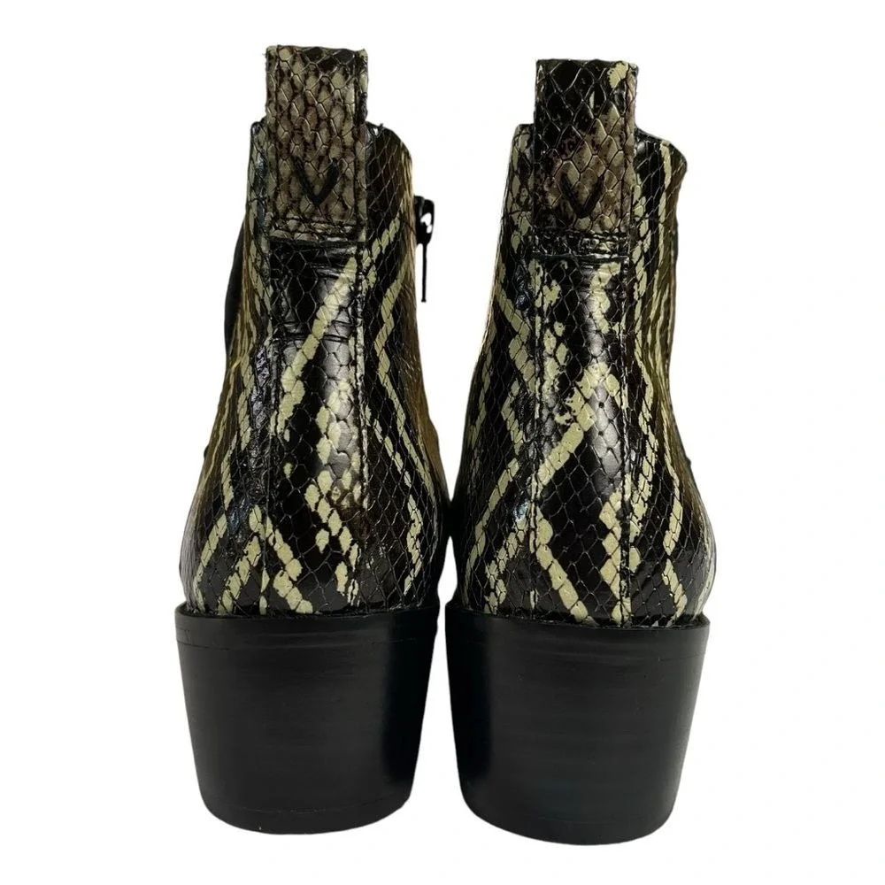 Vionic Clara Boa Snakeskin Ankle Boots Sz 7 Retro Y2K Minimallist Chic Y2K Boots